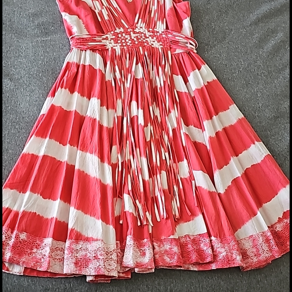 Sundance String-Weaved Design Midi Dress - image 6